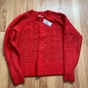 Loft cable knit sweater